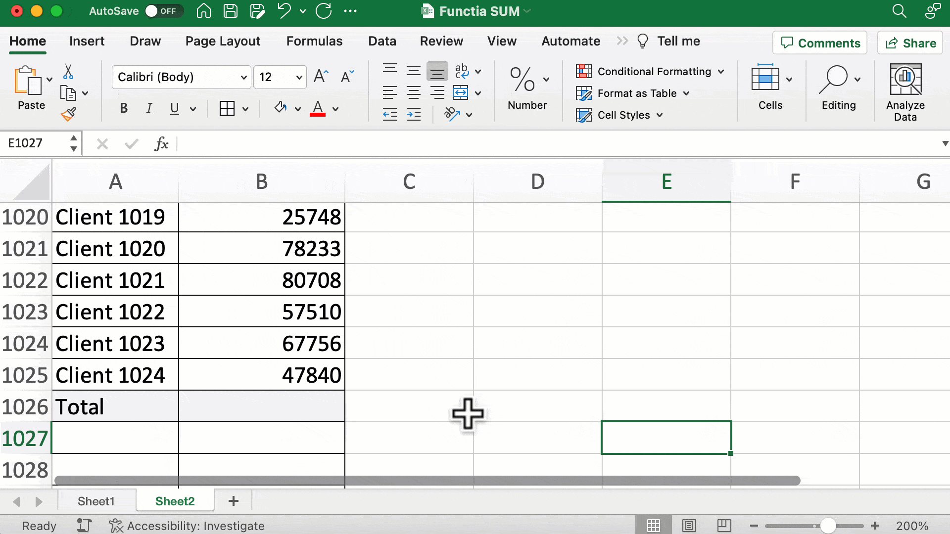 Functia SUM In Excel OnLearn